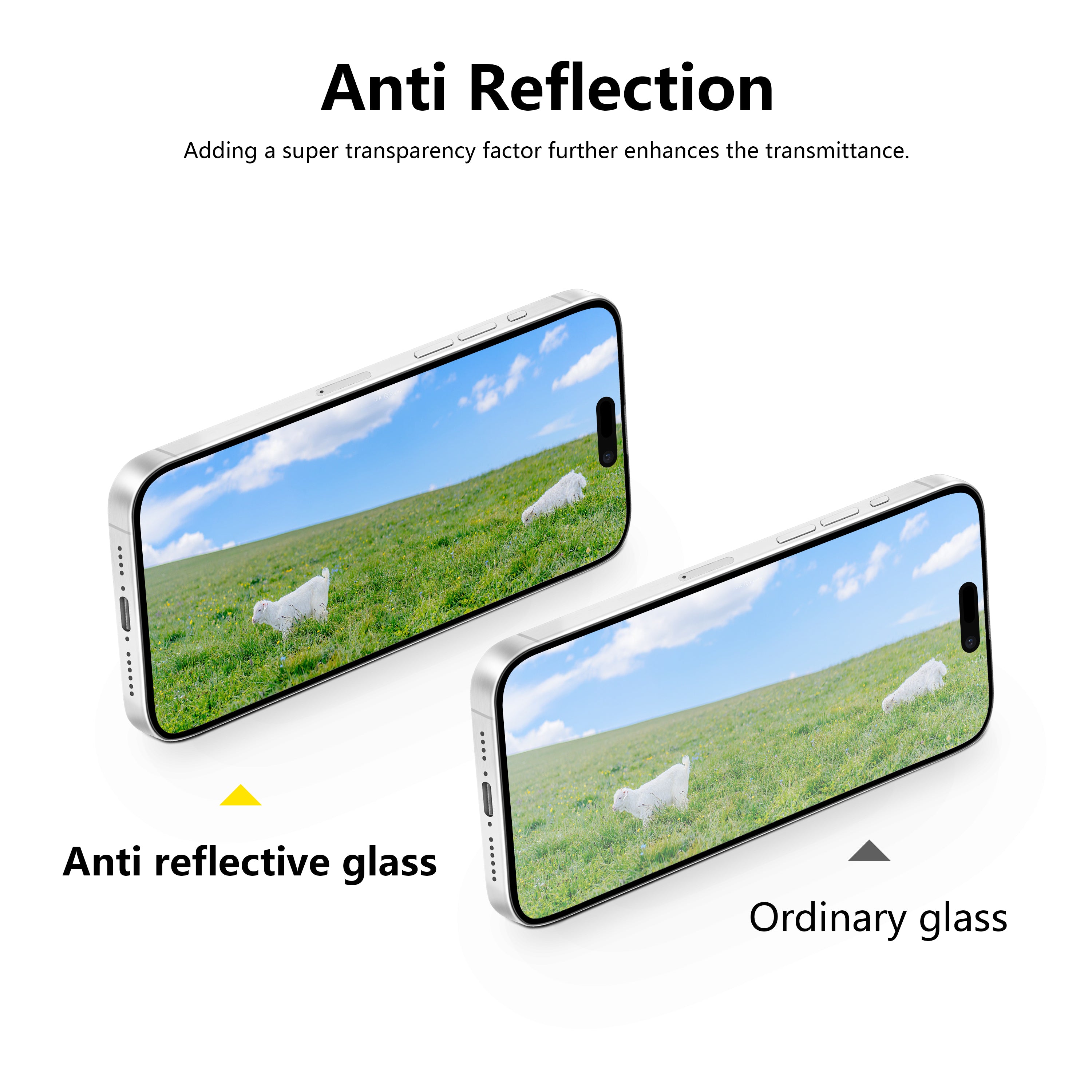 CASETORI® SAMPLE_AR ANTI REFLECTIVE PROTECTION FOR IPHONE 16 PRO MAX | EDGE TO EDGE W. APPLICATOR