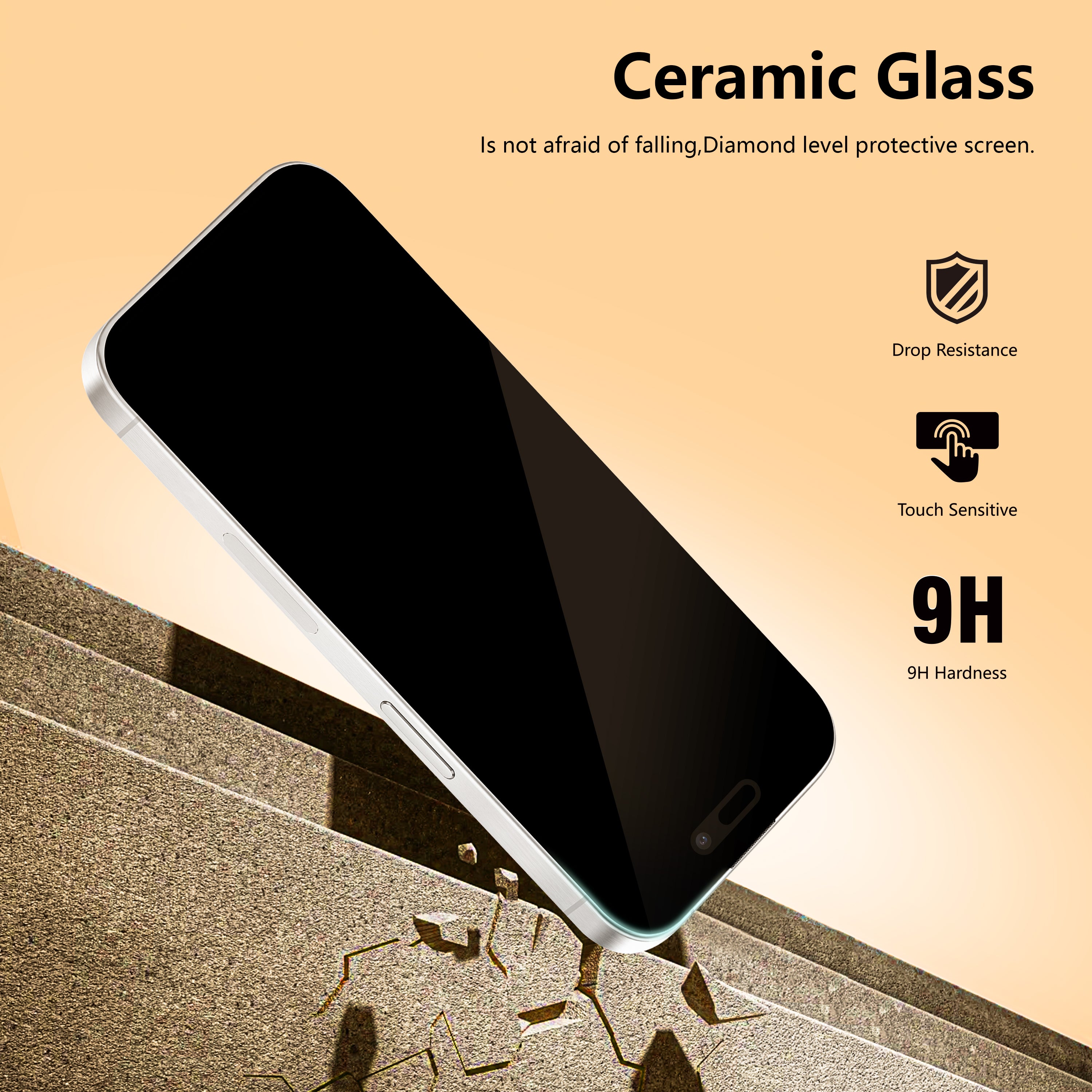 CASETORI® SAMPLE_PRO CERAMIC PROTECTION FOR IPHONE 16 PRO MAX | EDGE TO EDGE W. APPLICATOR