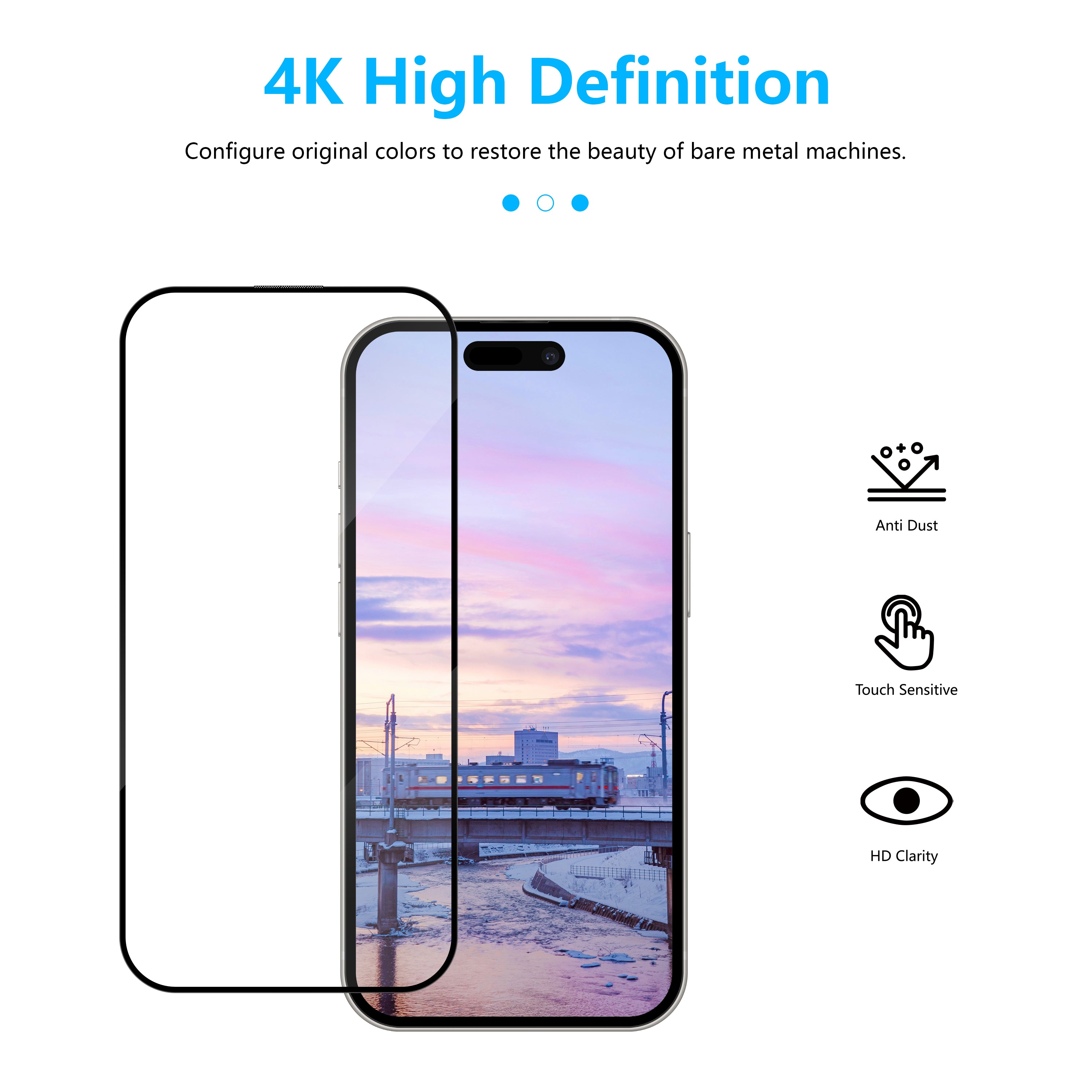 CASETORI® SAMPLE_HD PROTECTION FOR IPHONE 16 PRO MAX | EDGE TO EDGE W. APPLICATOR