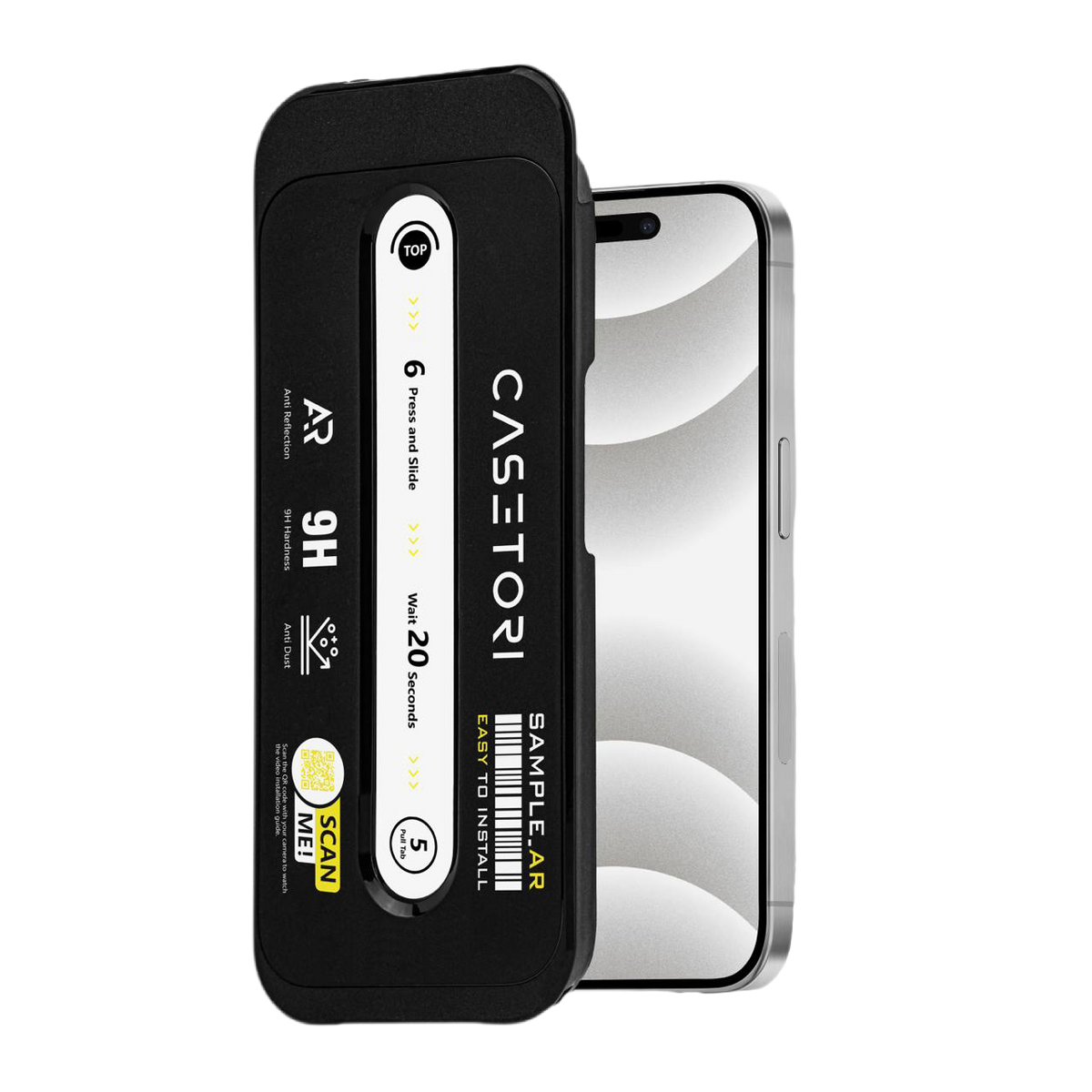 CASETORI® SAMPLE_AR ANTI REFLECTIVE PROTECTION FOR IPHONE 16